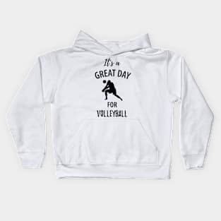 Volleyball Sport Team Play Gift Kids Hoodie